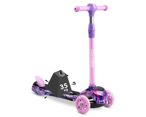 Дитячий самокат триколісний Ricokids Piko рожево-фіолетовий