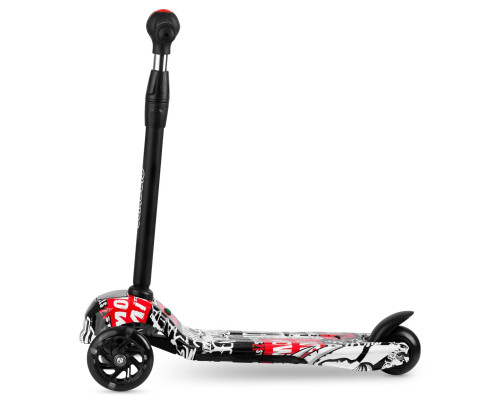 Самокат дитячий триколісний Ricokids Piko чорно-червоний