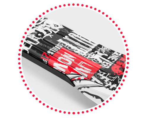 Самокат дитячий триколісний Ricokids Piko чорно-червоний