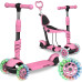 Самокат дитячий триколісний Ricokids Todi рожевий