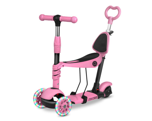 Дитячий самокат триколісний Ricokids Todi рожевий