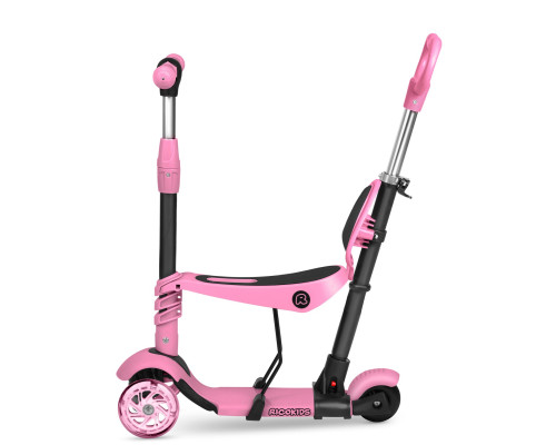 Дитячий самокат триколісний Ricokids Todi рожевий