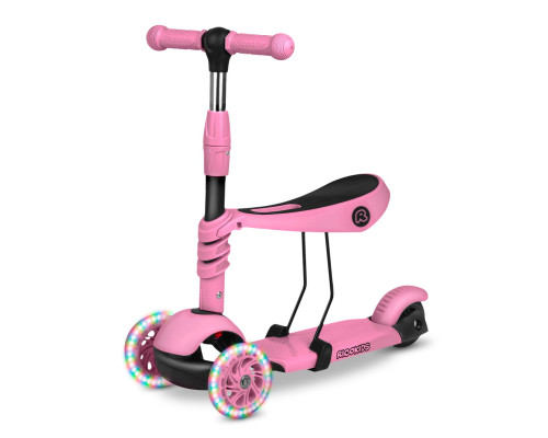 Дитячий самокат триколісний Ricokids Todi рожевий