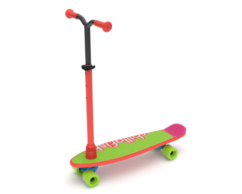Дитячий самокат-скейтборд Chillafish Skatieskootie 2в1 червоний
