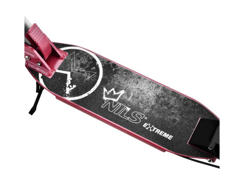 Самокат складний Nils Extreme HM122, сіро-рожевий