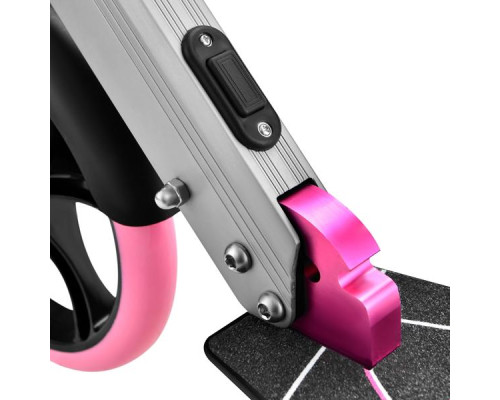 Самокат складний Nils Extreme HM127 сіро-рожевий