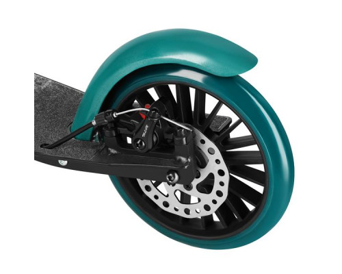 Самокат складний NILS EXTREME HM181T, чорно-зелений