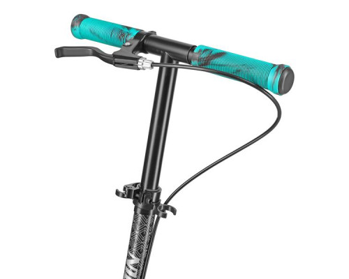 Самокат складний Nils Extreme HM183, чорно-блакитний