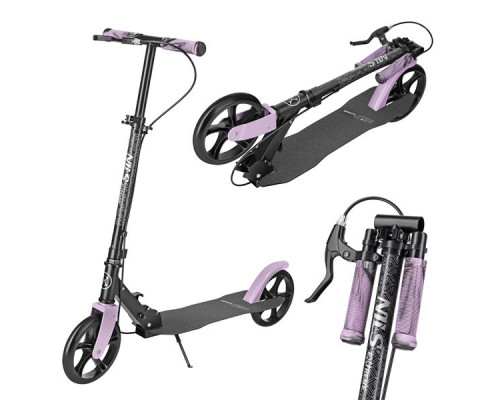 Самокат складний Nils Extreme HM183, чорно-фіолетовий