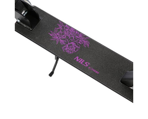 Самокат складний Nils Extreme HM603, чорно-рожевий