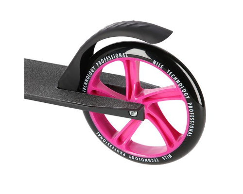 Самокат складний Nils Extreme HM603, чорно-рожевий