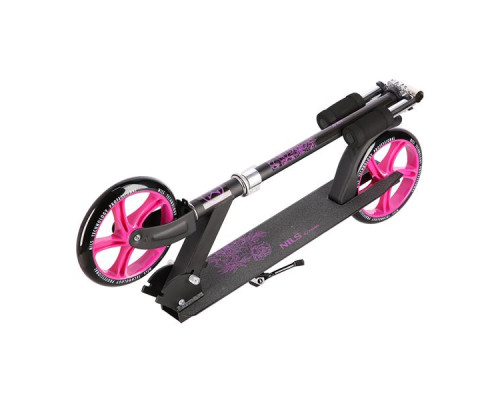 Самокат складний Nils Extreme HM603, чорно-рожевий