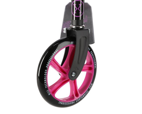 Самокат складний Nils Extreme HM603, чорно-рожевий