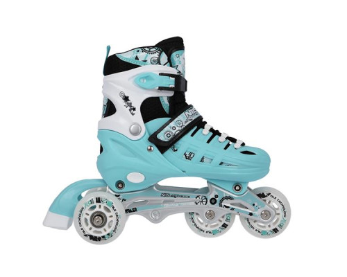 Роликові ковзани 4в1 NILS EXTREME NH10905 розмір M 35-38, блакитні