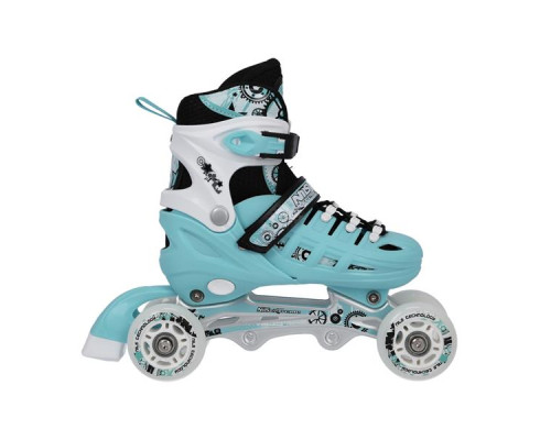 Роликові ковзани 4в1 NILS EXTREME NH10905 розмір M 35-38, блакитні