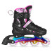 Роликові ковзани 4в1 NILS EXTREME NH10905 розмір M 35-38, чорно-рожеві