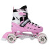 Роликові ковзани 4в1 NILS EXTREME NH1090 розмір S 31-34, рожеві