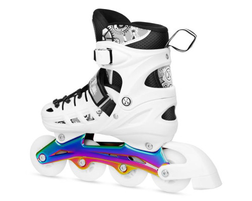 Роликові ковзани 4в1 NILS EXTREME NH10905 розмір S 31-34, чорно-білі