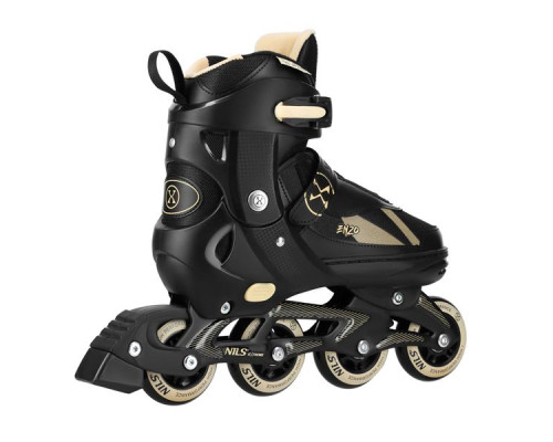 Роликові ковзани 2в1 NILS EXTREME NH382 розмір S 32-35, чорно-золотисті