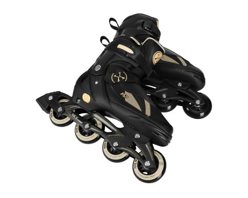 Роликові ковзани 2в1 NILS EXTREME NH382 розмір S 32-35, чорно-золотисті