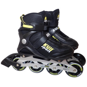 Роликові ковзани KUBISPORT розмір 42, чорно-жовті