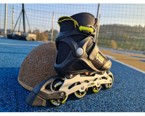 Роликові ковзани KUBISPORT розмір 44, чорно-жовті