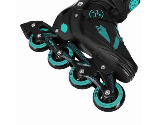 Роликові ковзани 2в1 NILS EXTREME NH382 розмір S 32-35, чорно-зелені