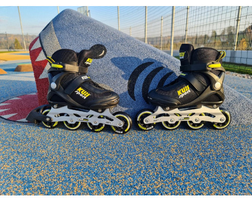 Роликові ковзани KUBISPORT розмір 46, чорно-жовті
