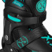 Роликові ковзани 2в1 NILS EXTREME NH382 розмір L 40-43, чорно-зелені