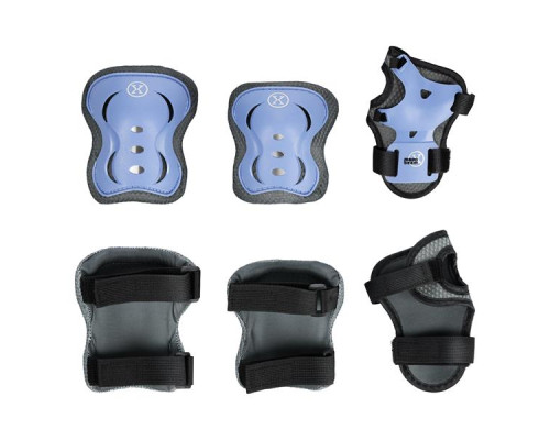 Роликові ковзани з комплектом захисту NILS EXTREME Moonbeam NA0189 розмір S 31-34, чорно-сині