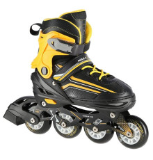 Роликові ковзани 2в1 NILS EXTREME NH18190 розмір M 34-38, чорно-жовті