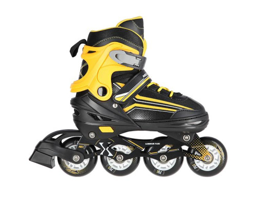 Роликові ковзани 2в1 NILS EXTREME NH18190 розмір M 34-38, чорно-жовті
