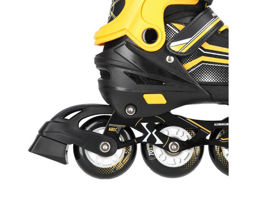 Роликові ковзани 2в1 NILS EXTREME NH18190 розмір M 34-38, чорно-жовті
