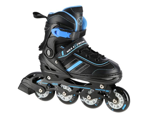 Роликові ковзани 2в1 NILS EXTREME NH18191 розмір L 39-42, чорно-сині