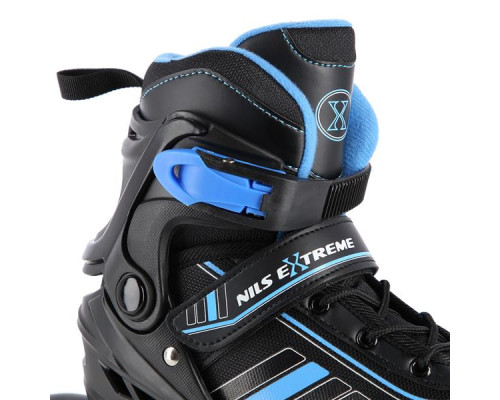 Роликові ковзани 2в1 NILS EXTREME NH18191 розмір L 39-42, чорно-сині