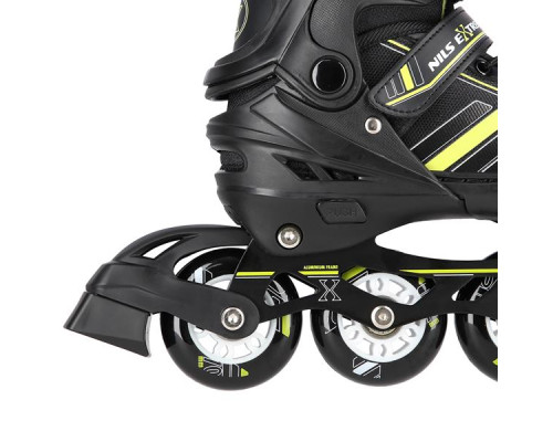 Роликові ковзани 2в1 NILS EXTREME NH18191 розмір L 39-43, чорно-жовті