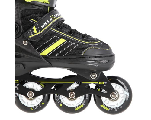 Роликові ковзани 2в1 NILS EXTREME NH18191 розмір L 39-43, чорно-жовті