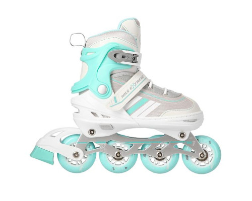 Роликові ковзани 2в1 NILS EXTREME NH18191 розмір S 29-33, біло-блакитні