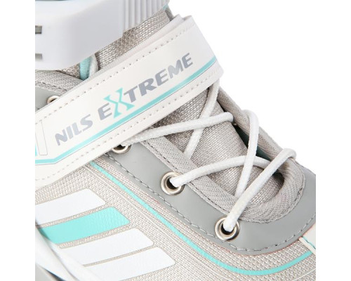 Роликові ковзани 2в1 NILS EXTREME NH18191 розмір S 29-33, біло-блакитні