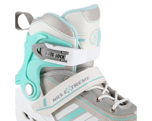 Роликові ковзани 2в1 NILS EXTREME NH18191 розмір S 29-33, біло-блакитні