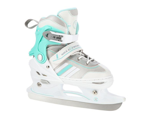 Роликові ковзани 2в1 NILS EXTREME NH18191 розмір S 29-33, біло-блакитні