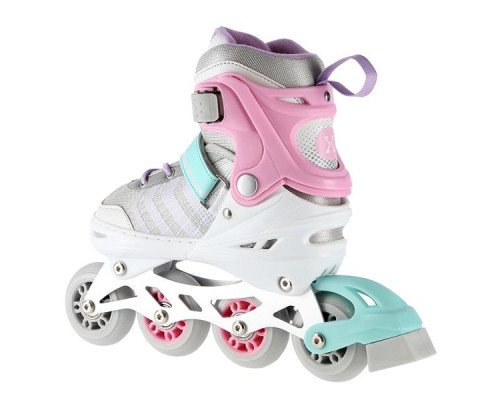 Роликові ковзани 4в1 NILS EXTREME NH18192 розмір S 29-33, біло-рожеві