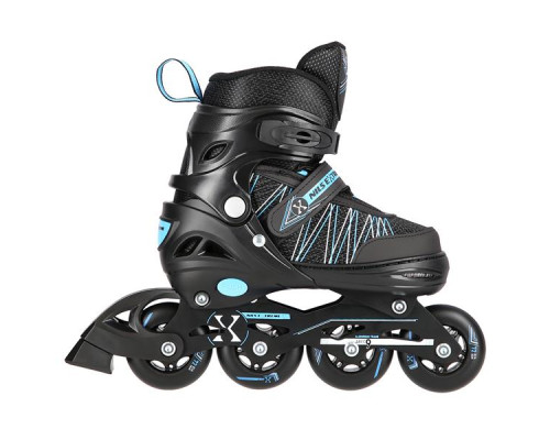 Роликові ковзани 2в1 NILS EXTREME NH11912A розмір S 31-34, чорно-блакитні