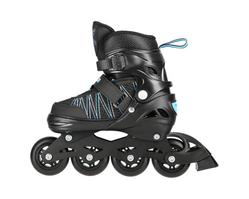 Роликові ковзани 2в1 NILS EXTREME NH11912A розмір S 31-34, чорно-блакитні