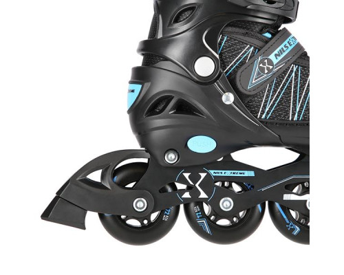 Роликові ковзани 2в1 NILS EXTREME NH11912A розмір S 31-34, чорно-блакитні