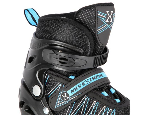 Роликові ковзани 2в1 NILS EXTREME NH11912A розмір S 31-34, чорно-блакитні
