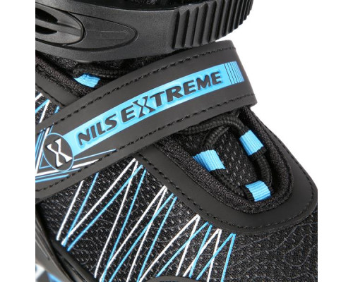 Роликові ковзани 2в1 NILS EXTREME NH11912A розмір S 31-34, чорно-блакитні