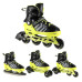 Роликові ковзани 4в1 NILS EXTREME NH18192 розмір M 34-38, чорно-жовті