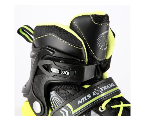 Роликові ковзани 4в1 NILS EXTREME NH18192 розмір M 34-38, чорно-жовті
