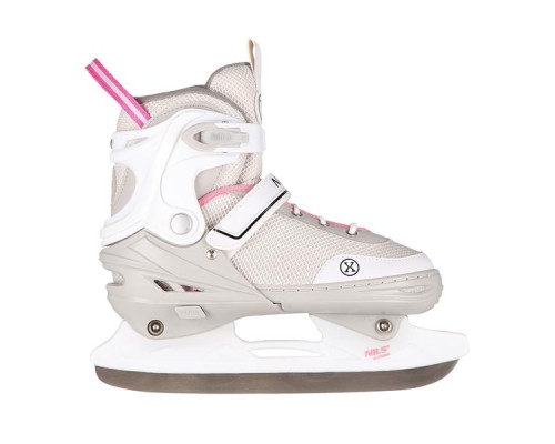 Роликові ковзани 2в1 NILS EXTREME NH18188 розмір M 34-38, сіро-рожеві